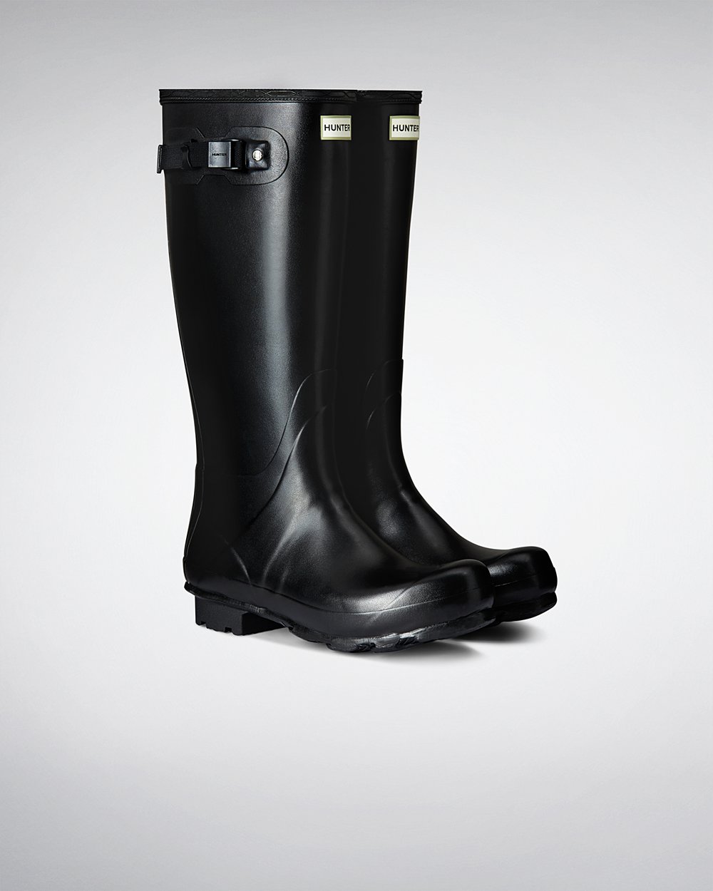 Botas de Lluvia Altas Hunter Hombre - Norris Field - Negros - FDBTWAM-68